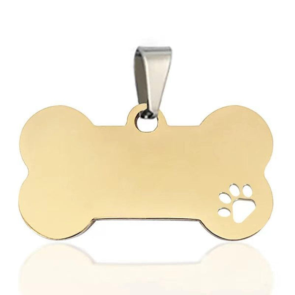 Twotrees 20Pcs Stainless steel Bone Pet ID Tag