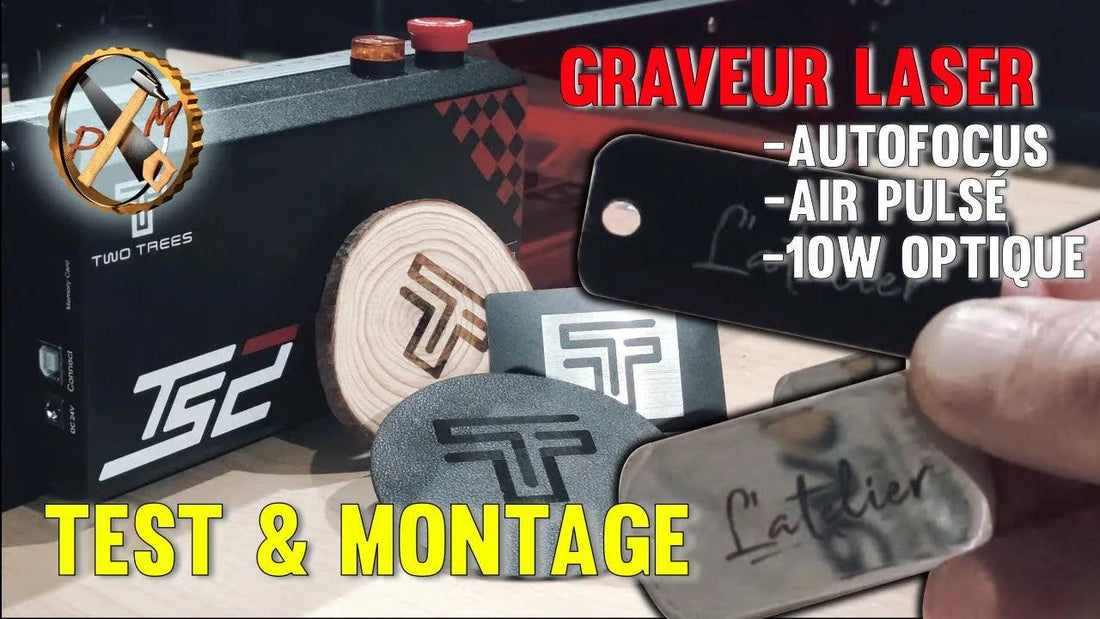 A peine sorti d'usine et déjà ICI 😃 Graveur laser 10W à AIR PULSE et AUTOFOCUS - TWO TREES TS2 - TwoTrees Official Shop