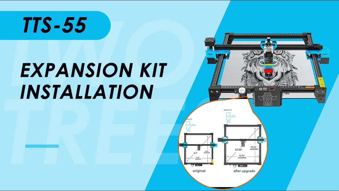 TWO TREES | HOW TO INCREASE TTS-55 ENGRAVING AREA WITH EXPANSION KIT