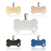 Twotrees 60PCS Stainless steel Bone Pet ID Tag - Mix Colors