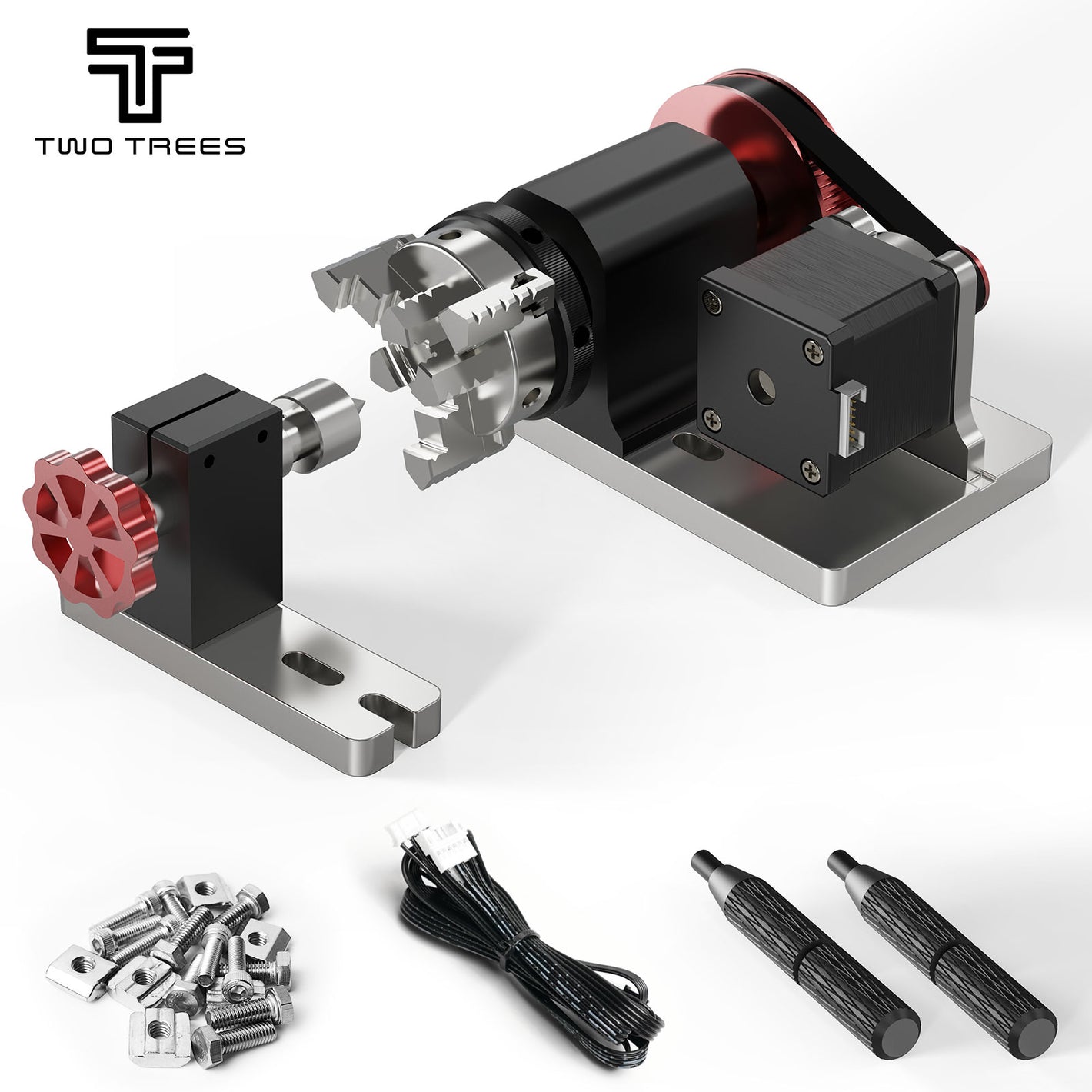 Twotrees 4th Axis CNC Rotary Module Kit for TTC450/TTC 450 PRO - TwoTrees Official Shop