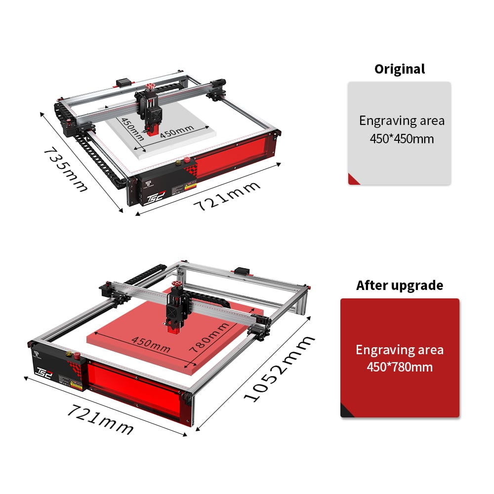 Twotrees Extension Kit For TS2 Laser Engraving Machine