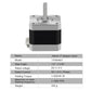 Twotrees Nema 17 Stepper Motor 5PCS 17HS4401 NEMA17 42 Motor 4-Lead 42BYGH 1.5A with DuPont Line for 3D Printer and CNC