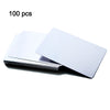 Twotrees 100 Pcs Metal Business Card 0.2mm Thickness Aluminum Alloy Blanks Card - Silver