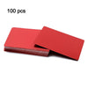 Twotrees 100 Pcs Metal Business Card 0.2mm Thickness Aluminum Alloy Blanks Card - Red