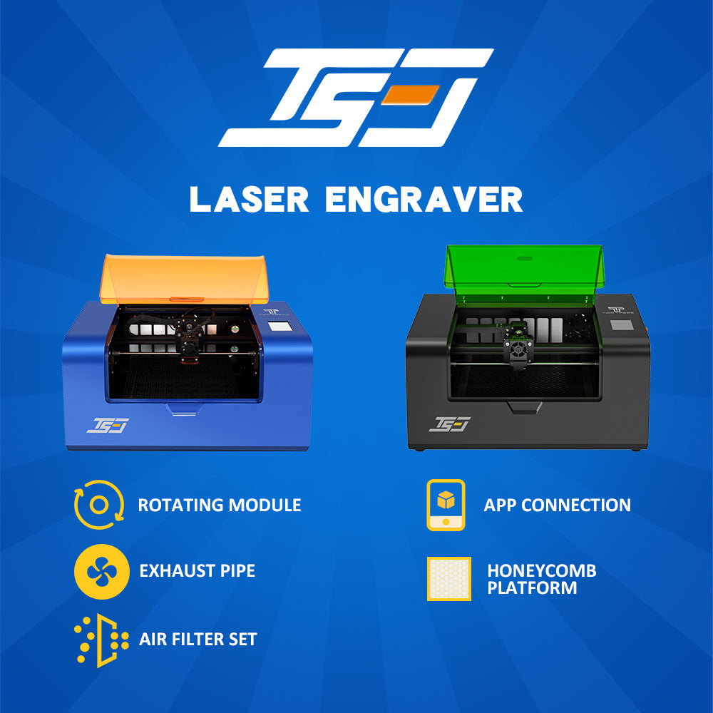 Twotrees TS3-10W Enclosed Diode Laser Engraver (Standdard Version - Blue) - TwoTrees Official Shop