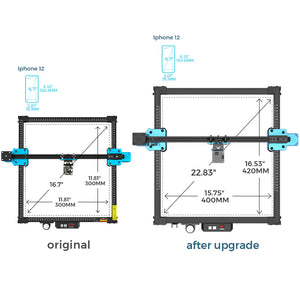 Laser Engraver & Cutter Extension Kit 420*400mm for TTS-25/TTS-55/TT-5.5s - TwoTrees Official Shop